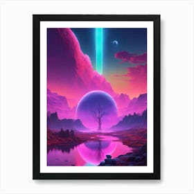 Alien Landscape 3 Art Print