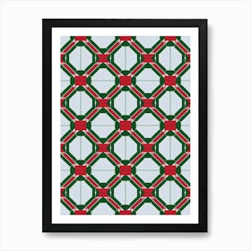 Santa Claus Fabric Art Print