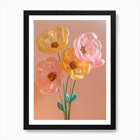 Dreamy Inflatable Flowers Buttercup 1 Art Print