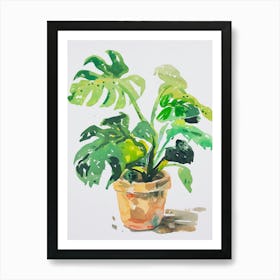 Monstera Plant Art Print