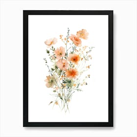 Watercolor Flowers 27 Art Print