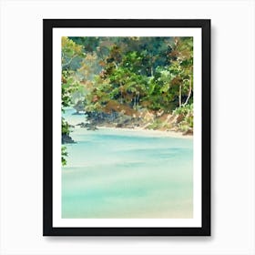 Chumphon Thailand Watercolour Tropical Destination Art Print