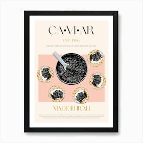 Caviar Mid Century Art Print