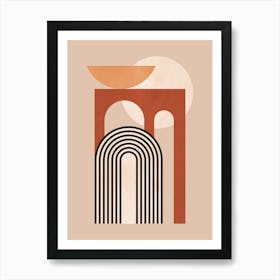 Architectural geometric shapes 16 Art Print