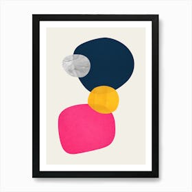 Colorful abstract shapes 23 Art Print