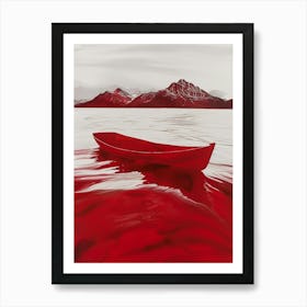 Red Boat 1 Art Print