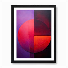 Purple Bauhaus Art Print