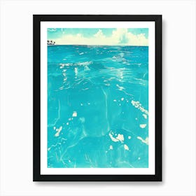 Turquoise Ocean Art Print