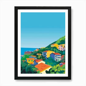 Kamakura Japan 3 Colourful Illustration Art Print