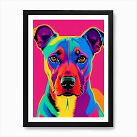 German Pinscher Andy Warhol Style Dog Art Print
