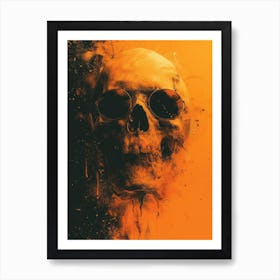 Skull Spectacle: A Frenzied Fusion of Deodato and Mahfood:Skull With Sunglasses 8 Art Print