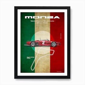 Monza F 156 Sharknose Vintage Art Print