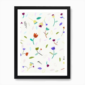 Abstract Floral Illustration Art Print