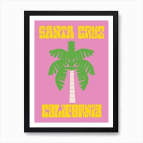 Santa Cruz California Palm Art Print