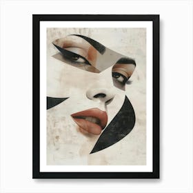 Abstract Portrait Of A Woman 71 Art Print