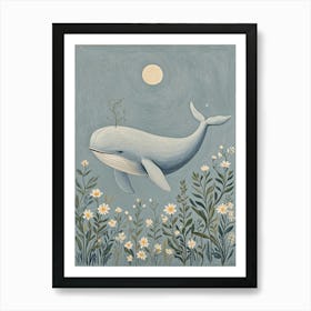 Whale In The Meadow Art Print