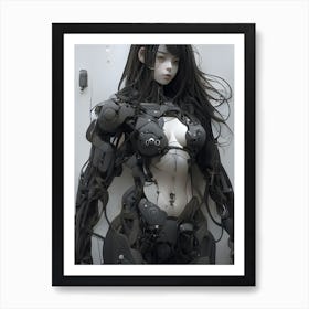 Robot Girl 3 Art Print