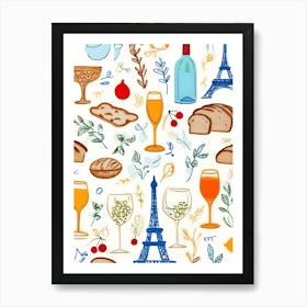 Paris Things Art Print