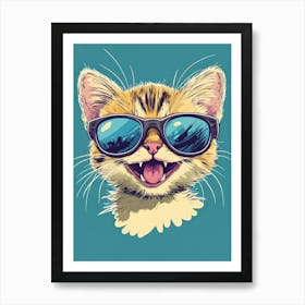 Cat In Sunglasses 6 Art Print