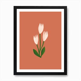 White Tulips Poster