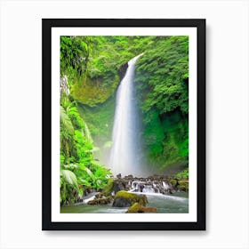 Nauyaca Waterfalls, Costa Rica Realistic Photograph (2) Art Print