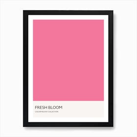 Fresh Bloom Colour Block Poster Art Print