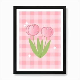 Pink Tulips Art Print