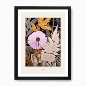 Flower Illustration Lilac 1 Poster Poster