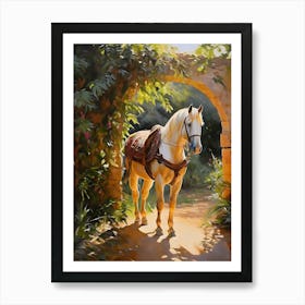 Horse In The Woods Art Print