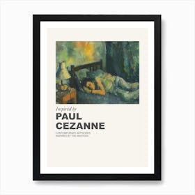 Museum Poster Inspired By Paul Cezanne 2 Art Print