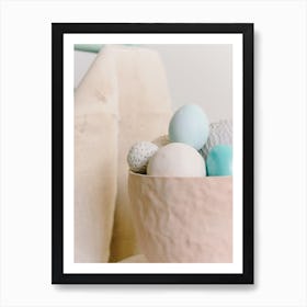 Easter Eggs In A Bowl 10 Art Print