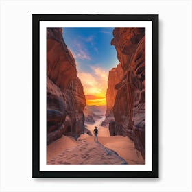 Sunset In Wadi Rum Art Print