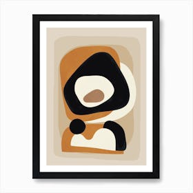 Minimal Abstract Shape Art 4 Art Print