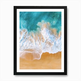 Aerial View Of A Beach 103 Art Print