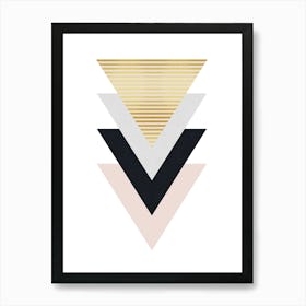 Minimalist geometric shapes 1 Art Print