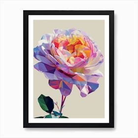 English Roses Painting Abstract 1 Art Print