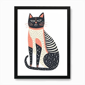 Ocicat Cat Clipart Illustration 3 Art Print