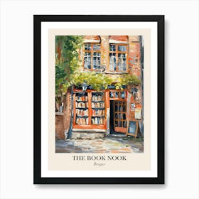 Bruges Book Nook Bookshop 1 Poster Art Print