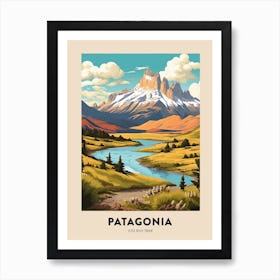 Patagonia 2 Vintage Hiking Travel Poster Art Print