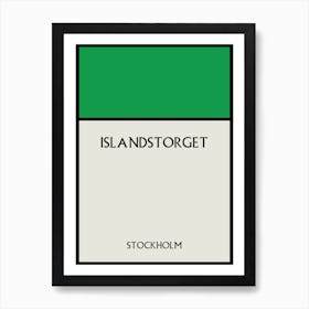 Islandstorget Stockholm Sweden Art Print