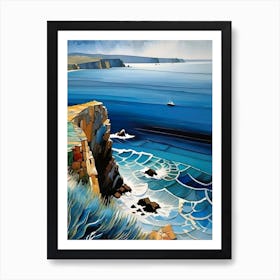 Cliffs Of Iona Art Print