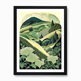 Wave Hill, Usa Vintage Botanical Art Print