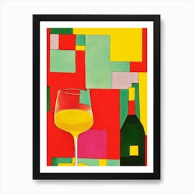 Alvarinho Paul Klee Inspired Abstract Cocktail Poster Art Print