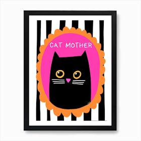 Cat Mother Art Print