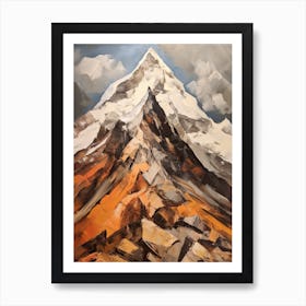 Kala Patthar Nepal 4 Mountain Painting Art Print