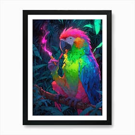 Colorful Parrot 23 Art Print