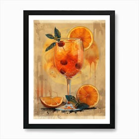 Orange Cocktail 10 Art Print