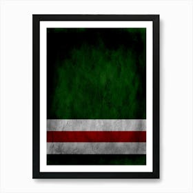 Chechen Republic Of Ichkeria Flag Texture Art Print