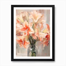 Amaryllis Flower Still Life Painting 1 Dreamy Art Print