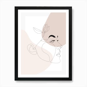 Face Of A Woman Art Print